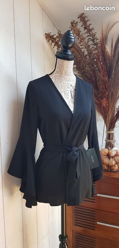 Chemise à motif tacheté Couleur Noir Taille M