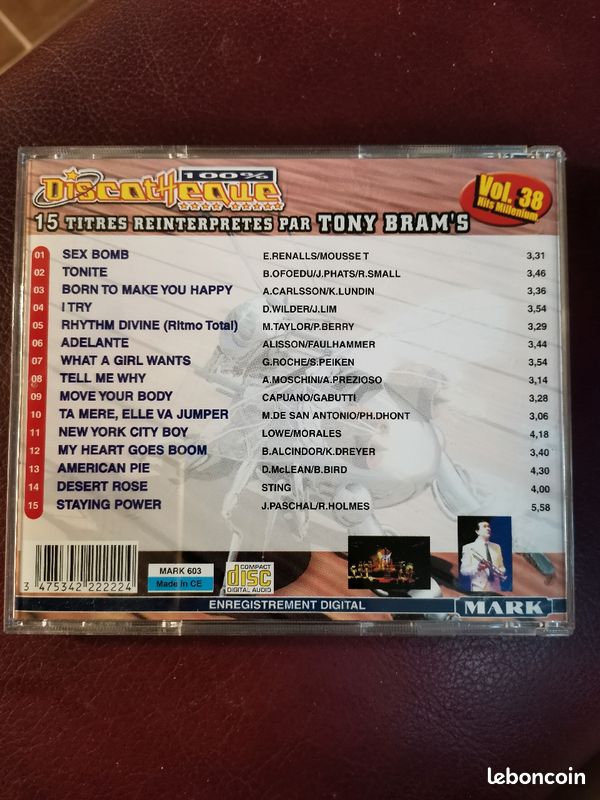 Cd 100 % discothèque vol 38 Bram's (image 2)