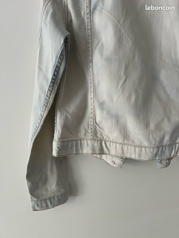 Veste en jean délavé Les petites bombes taille S femme coton