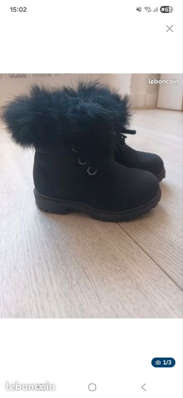 Bottines D'hiver Pour Fille - Pointure 22 - Occasion Très Bon état - Parfaites Pour Le Froid