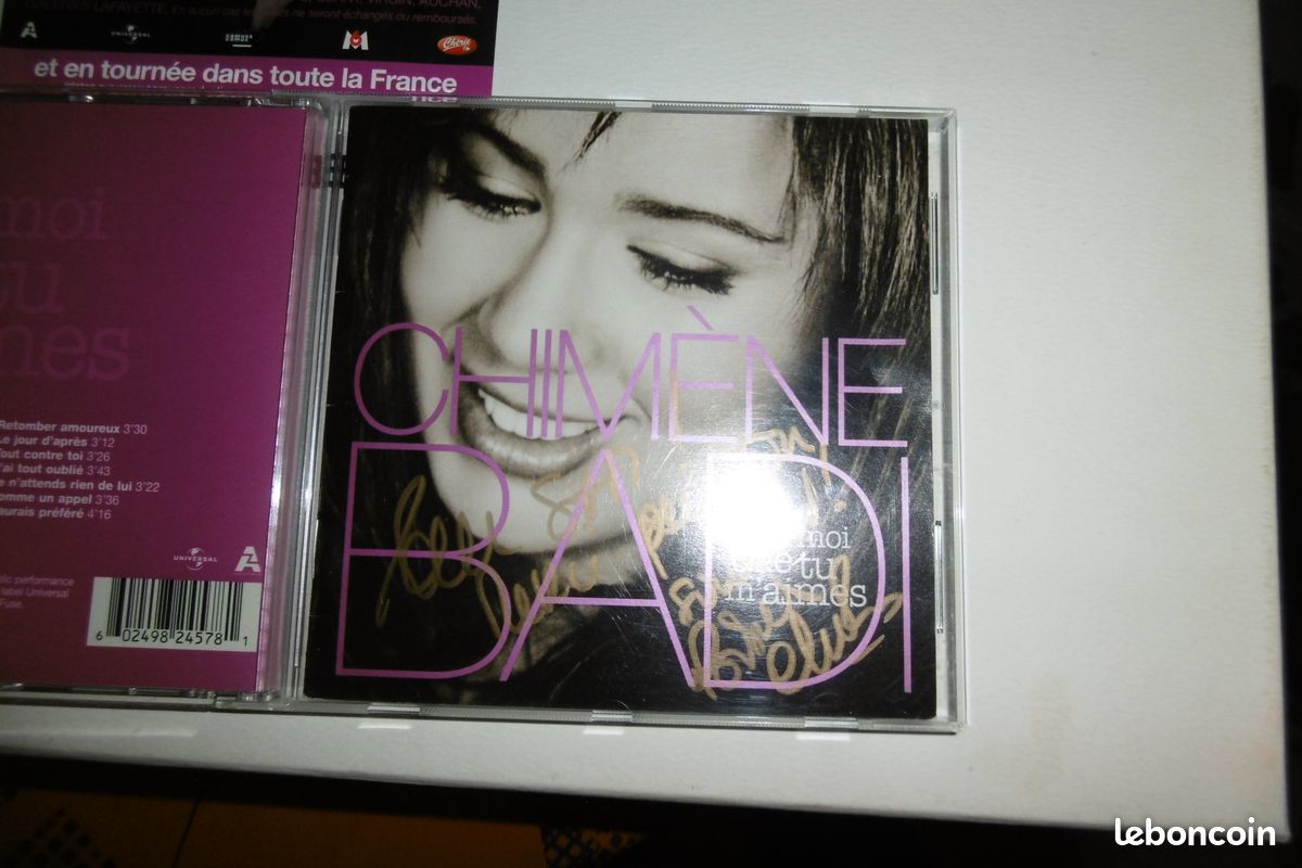 Chimène Badi cd entier cristal signé dis-moi que tu m'aimes (image 2)