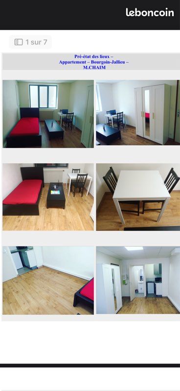 Appartement 1 pièce 25 m² · à Bourgoin-Jallieu · 25 m² · 560 €/mois