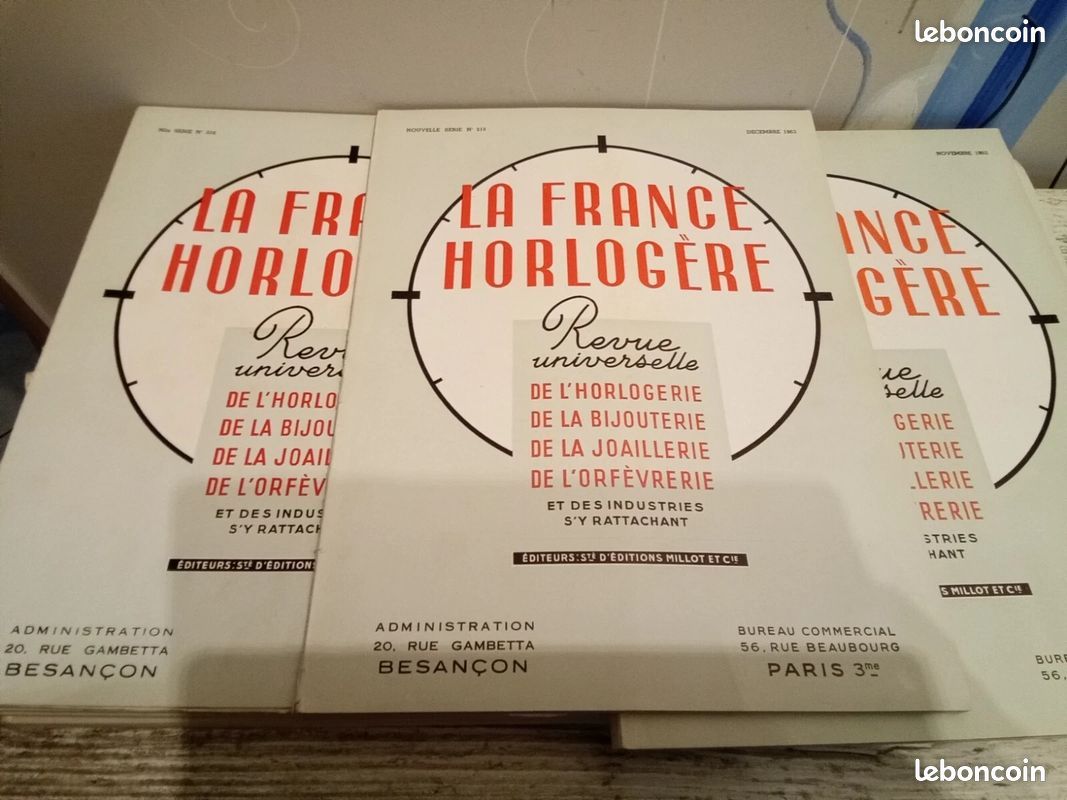 Revue la France horlogère . Année 1963. Rare (image 4)