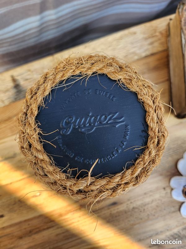 Boite de rangement décorative en métal et corde de jute (image 10)
