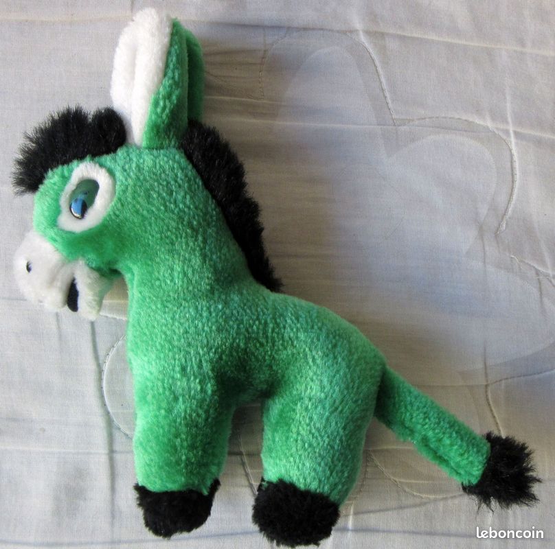 Peluche âne vert (image 3)