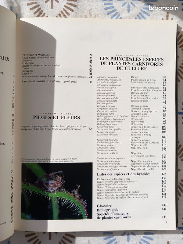 Livre Plantes Carnivores Marcel Lecoufle (image 3)