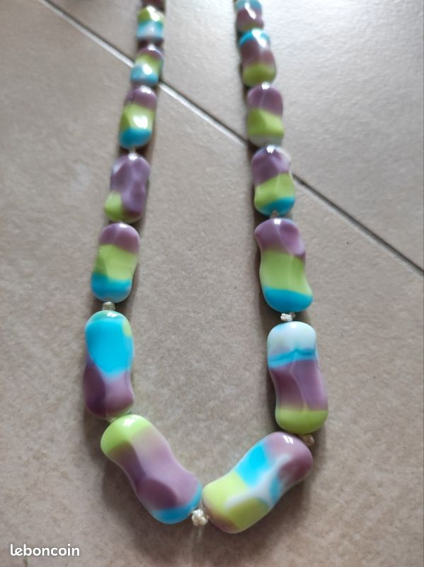 Collier et boucles d'oreilles Vintage (image 1)