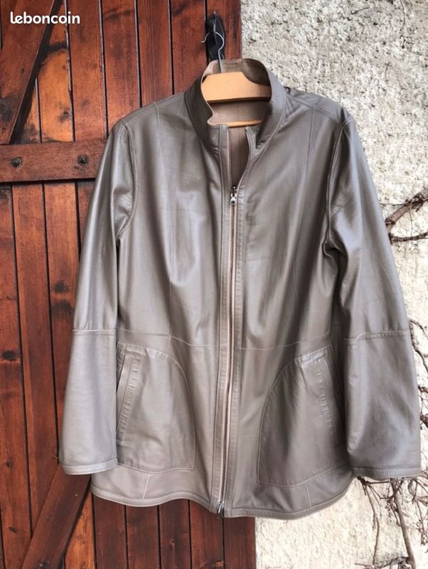 Très belle veste dame, cuir, réversible, XL (image 4)