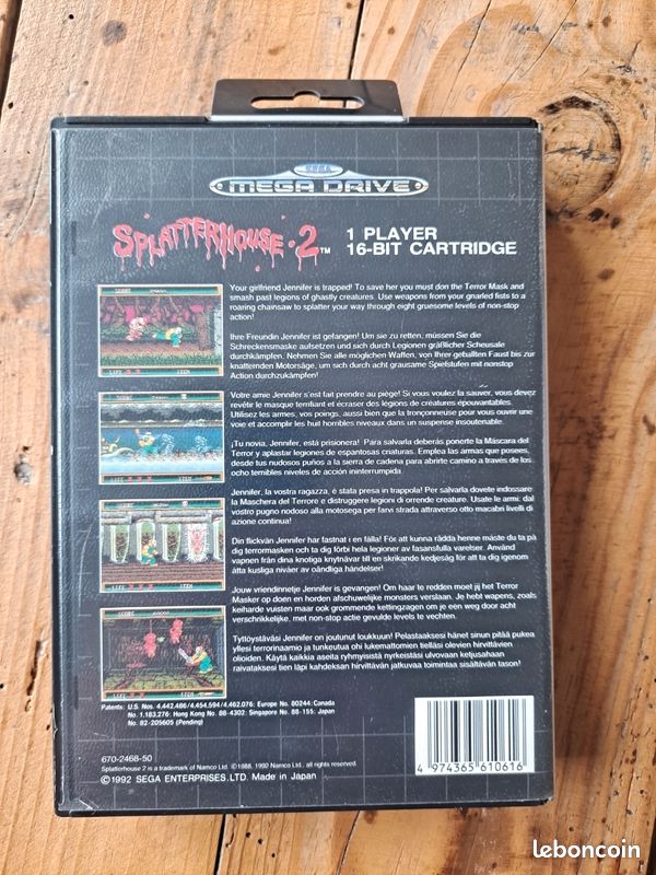 Splatterhouse part 2 - Megadrive - JAP