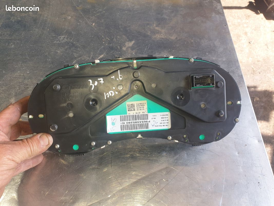Compteur Pour Peugeot 307 Phase 1 1.6 HDI - Référence P9655476580, Occasion Bon état
