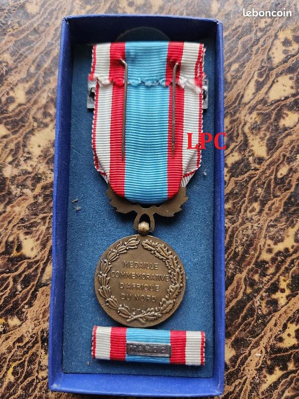 Médaille Commémorative Afrique Du Nord 1er Modèle Avec Agrafe MAROC - Originale Légion étrangère