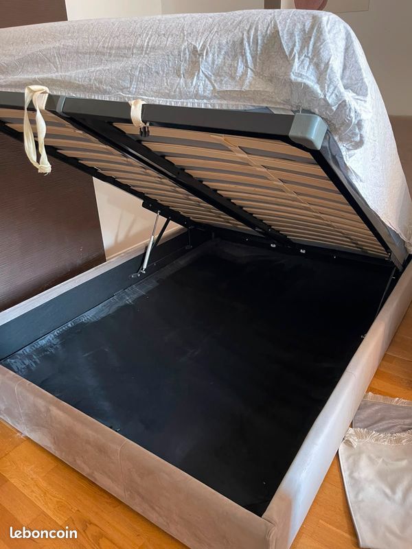 Lit coffre + matelas (image 2)