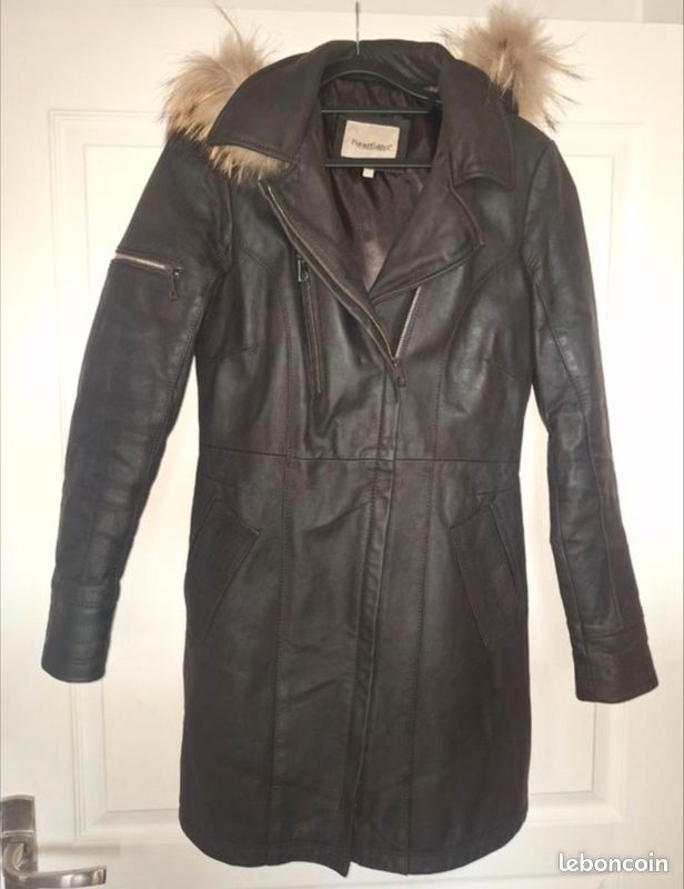 Veste 3/4 femme cuir nubuck forestland Vêtements