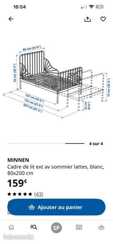 Lit évolutif Minnen IKEA (image 5)