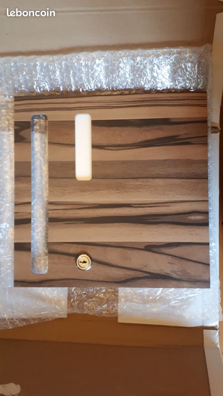Portillon EDELEN ELEGANCE ARTWOOD CAFE pour Boite aux lettres + Serrure chromée Standard (image 1)
