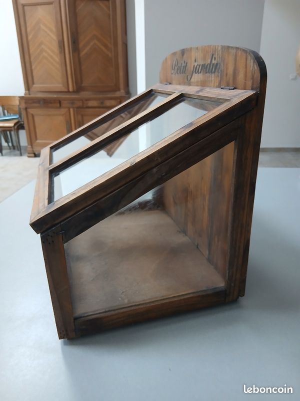 Petite Serre d'Intérieur en Bois Vintage - Déco / Plantes / Semis (image 2)