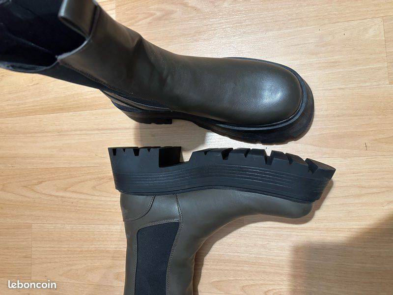 Bottines kaki Pull&Bear T40 (image 1)