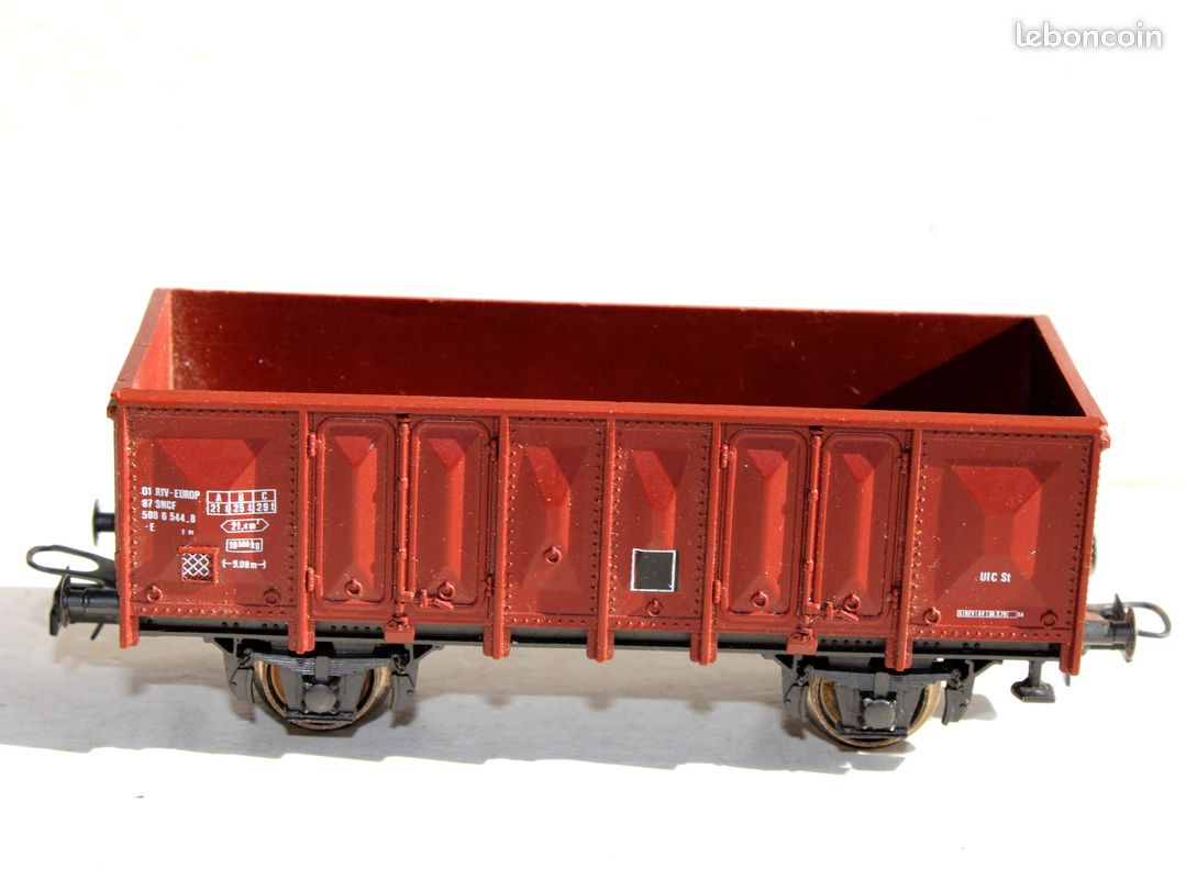 Coffret De Wagons De Fret Wagons De Marchandises Ouverts Sncf 3x
