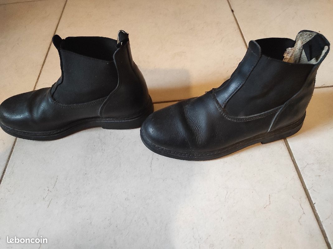 Boots équitation cuir taille 34 (image 3)