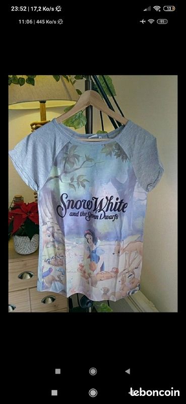 T shirt blanche neige Disney (image 1)