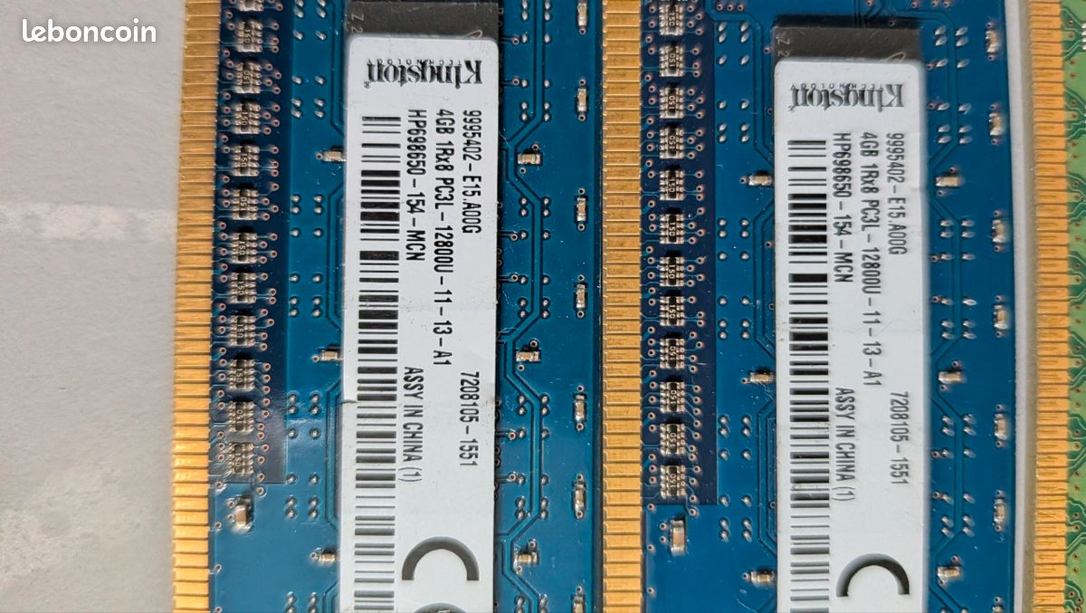 Barrettes mémoires DDR 2 Kingston de 4 go et de 2 go - Accessoires informatique