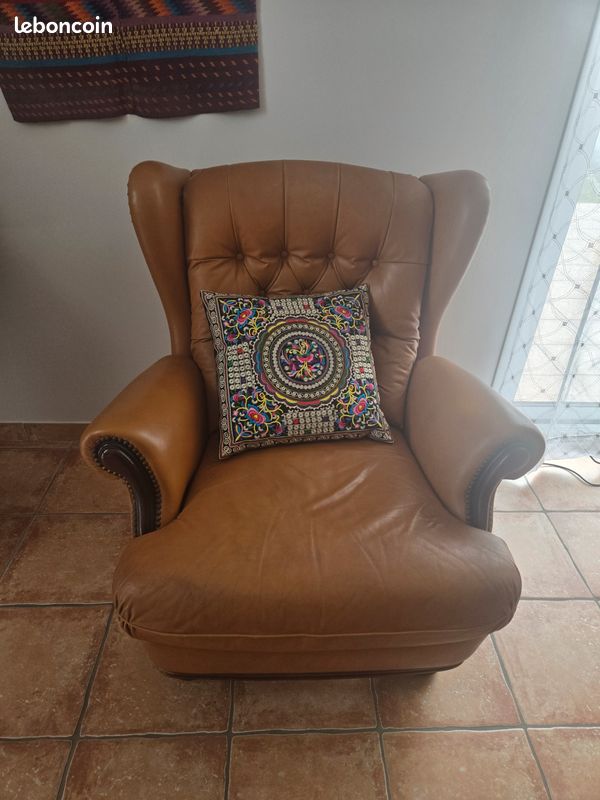 Fauteuil cuir 1 place (image 1)