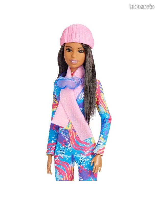 Poupée Barbie métisse et Sa Luge au ski neuf (image 8)