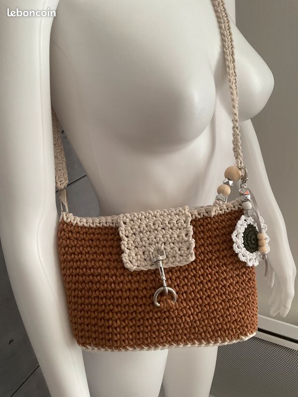 Sac bandoulière en corde de coton (image 1)