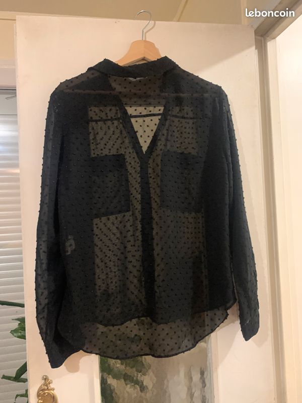 Chemise femme Zara – Taille 38 – Tissu transparent Vêtements