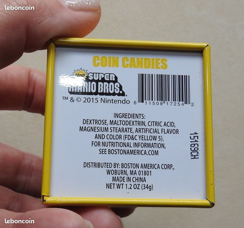 Boite métal Nintendo 2015 super Mario Coin Candies (image 2)