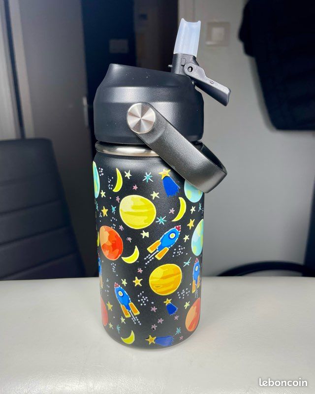 Gourde enfant neuve isotherme 350ml inoxydable sans BPA (image 2)
