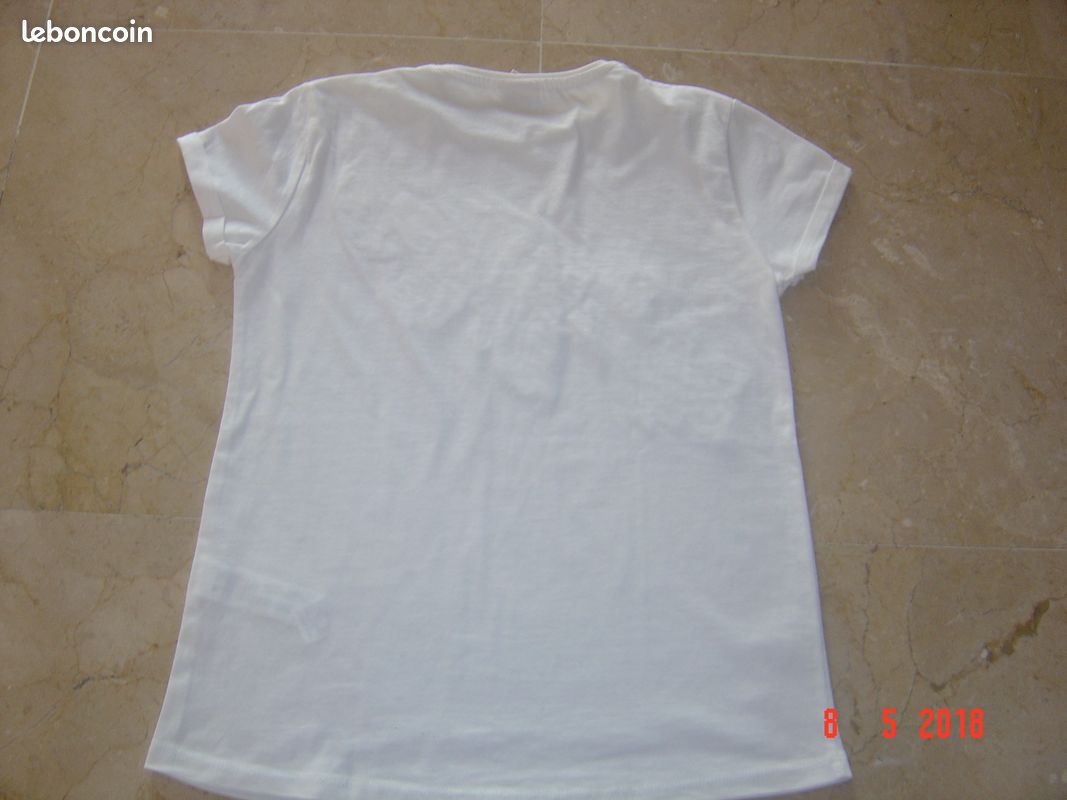 T-shirt à dentelle crème taille 11-12 ans -danayel (image 2)