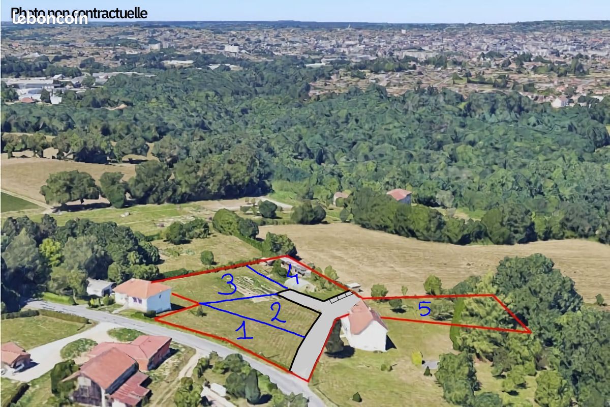 Terrains à bâtir viabilisés · à Panazol · 91 000 €