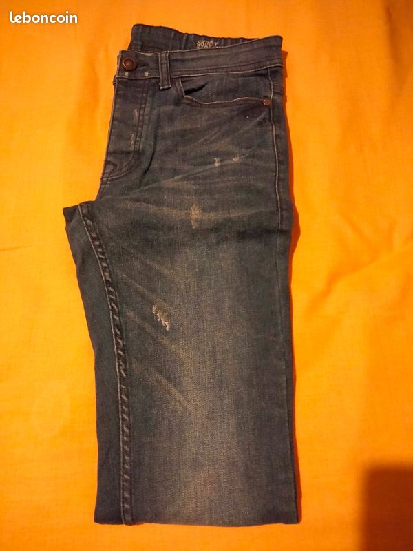 Jean Bleu foncé Skinny Stretch (image 1)
