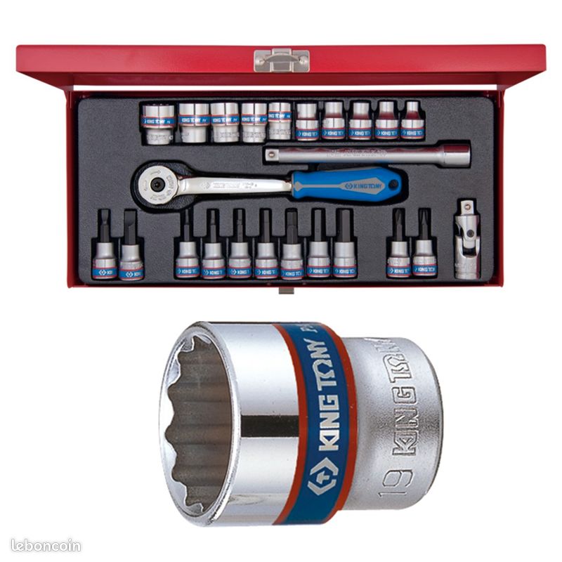 Coffret cliquet 1/4 (48 pièces) - Action karting - Paddock