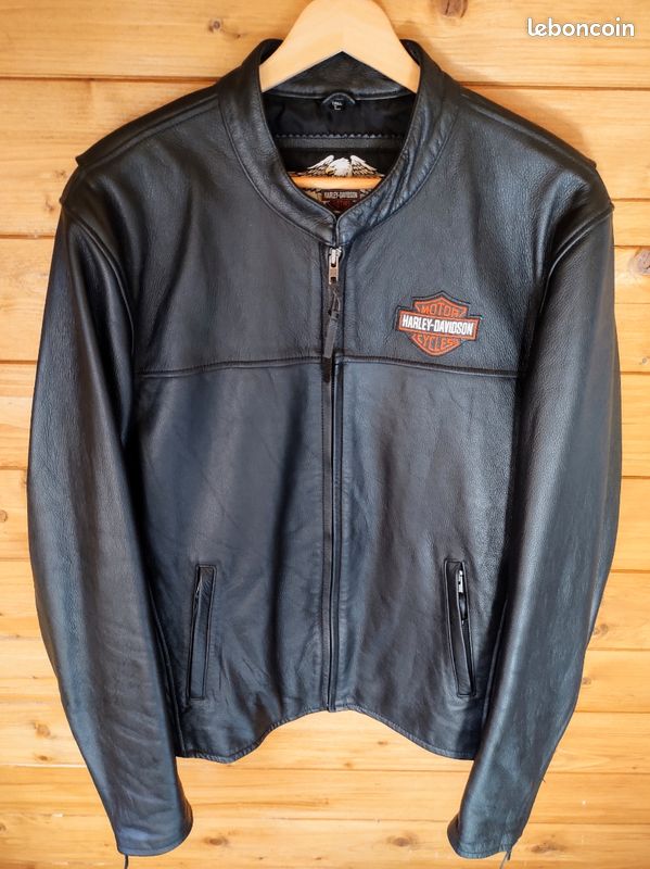 RARE ET SUPERBE BLOUSON VINTAGE HARLEY-DAVIDSON CAFÉ RACER LEATHER