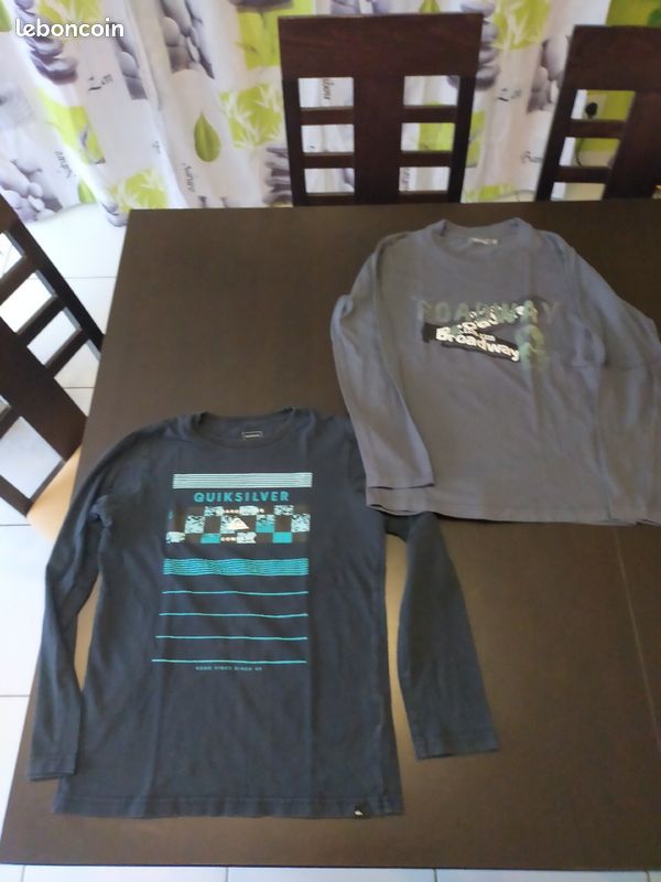 Lot 2 t-shirts ML garçon 12 ans (image 1)
