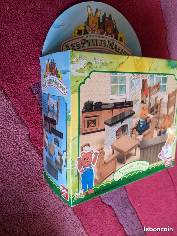Boîte vintage accessoires d'intérieur Les Petits Malins Maple Town de Bandai années 1980 (image 5)