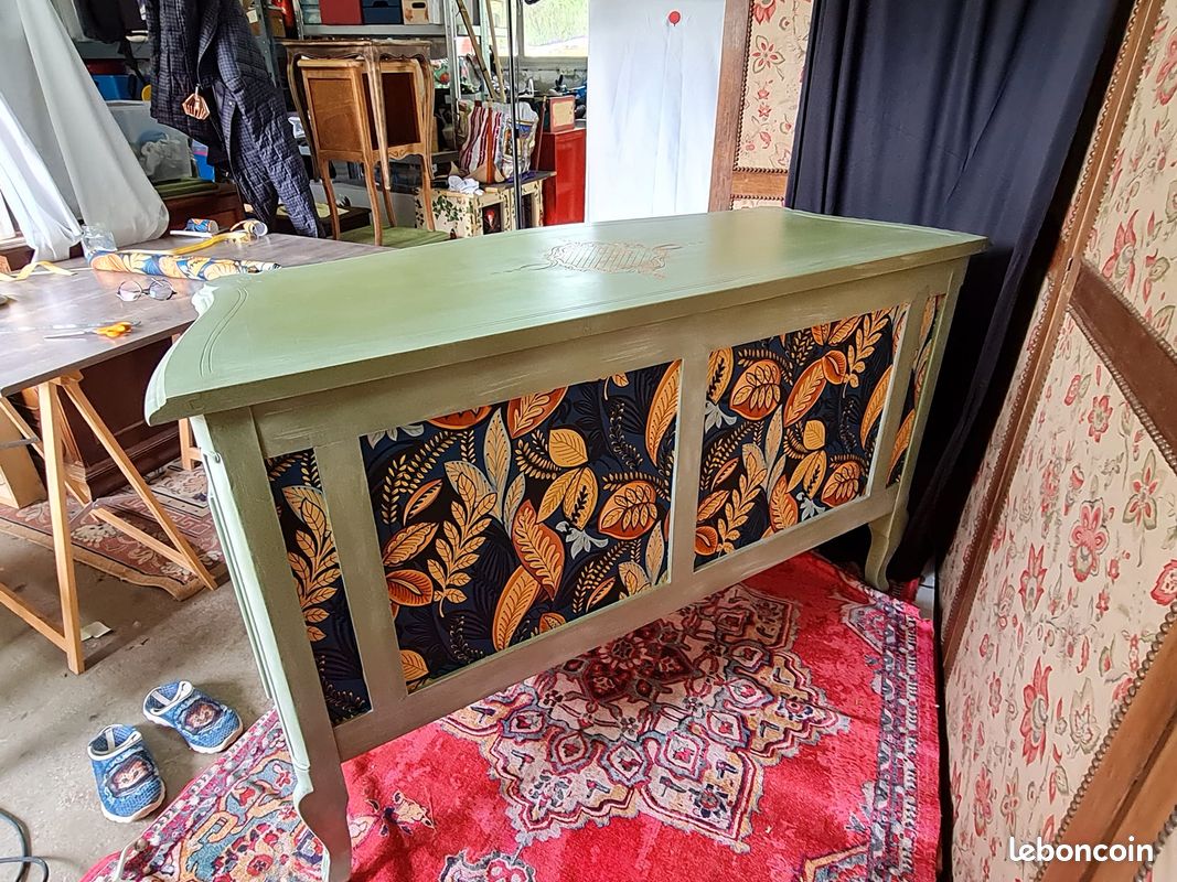 Meuble commode 3 tiroirs ancienne relookee (image 4)