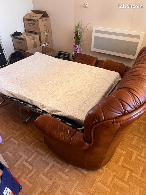 Canapé cuir convertible (image 5)
