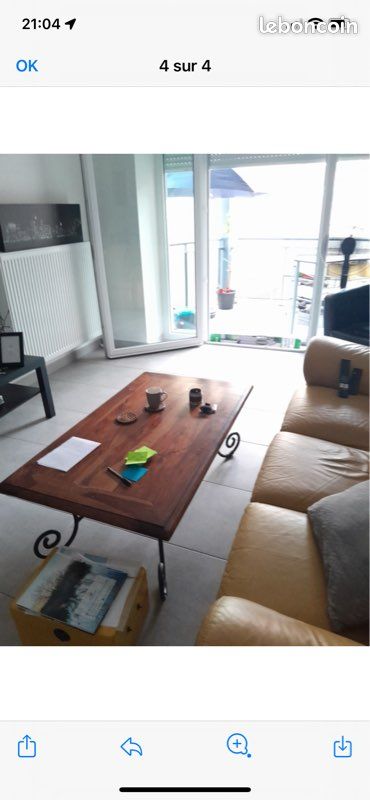 Table basse fer forger (image 2)
