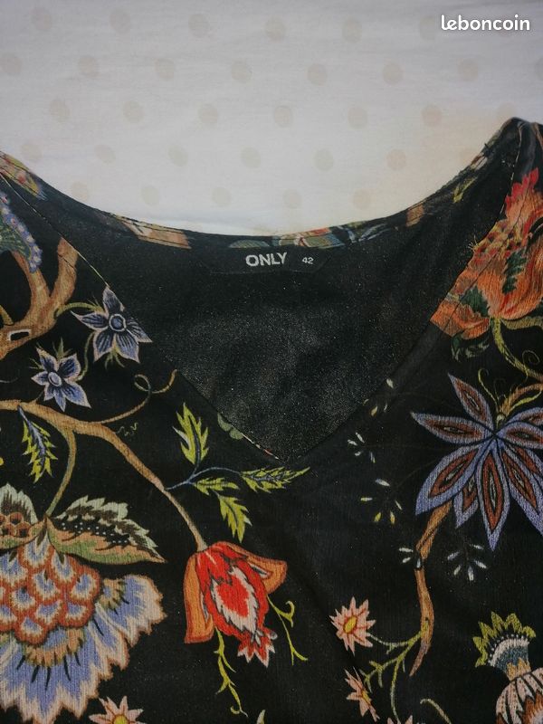 Robe longue d'hiver fleurie (image 2)