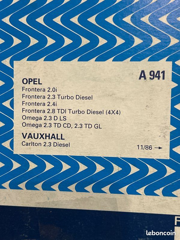 Filtre à Air Purflux A941 Opel Frontera Oméga (image 3)
