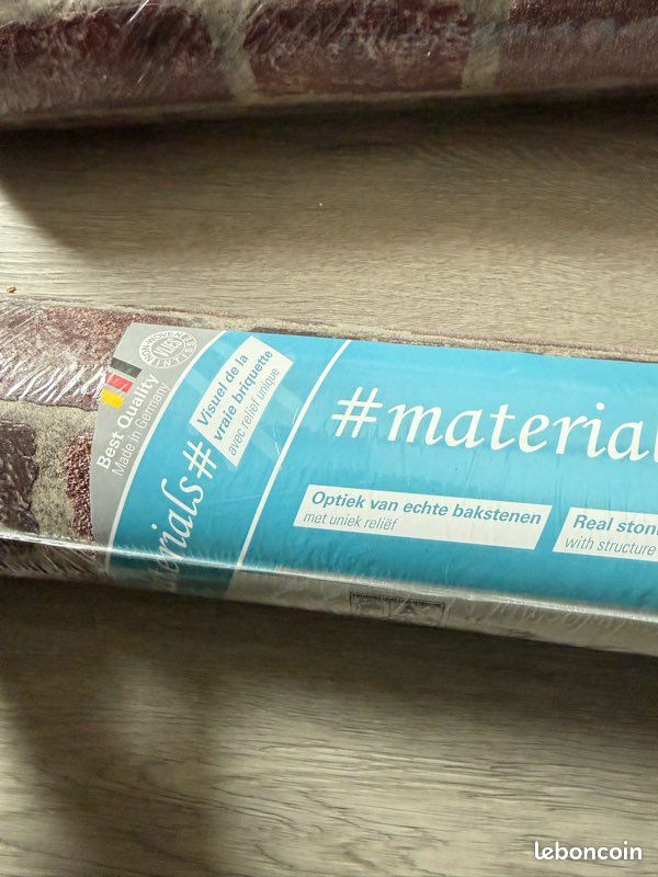 2 rouleaux de papier peint neufs effet brique (image 3)