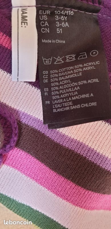 Ensemble bonnet + gant 3a fille (image 4)