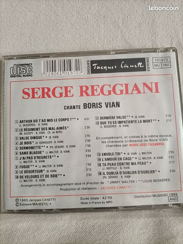 CD Serge REGGIANI (image 9)