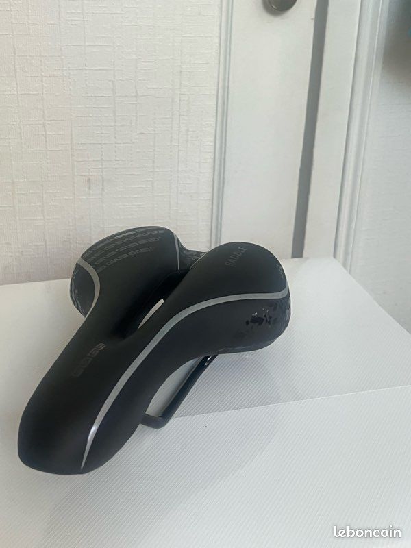 Selle Vélo Confort Boloromo – Large Avec Gel – Noir – Pour Scott – Neuf