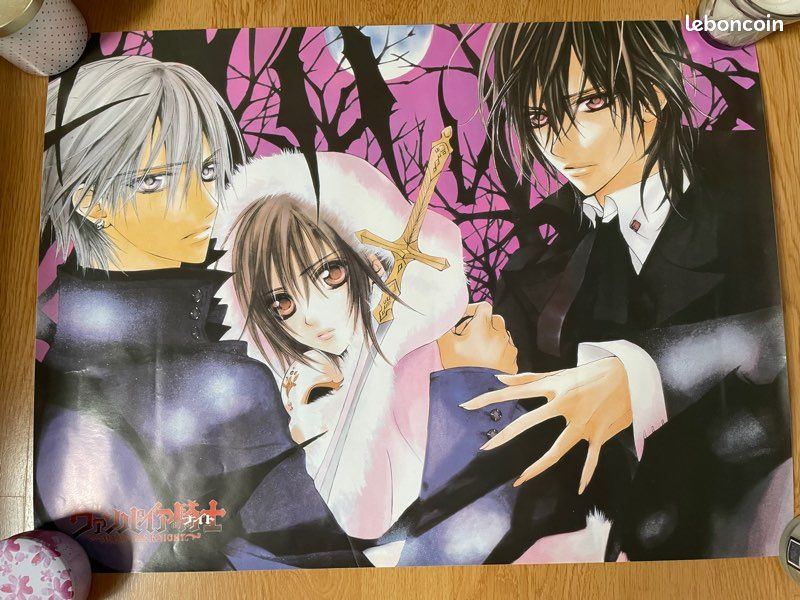Lot mangas Vampire Knight + Fanbook + goodies (image 9)