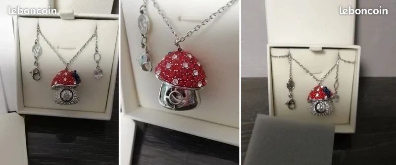 Collier Swarovski đ Alice au pays des merveilles đ Champignon đ (image 5)
