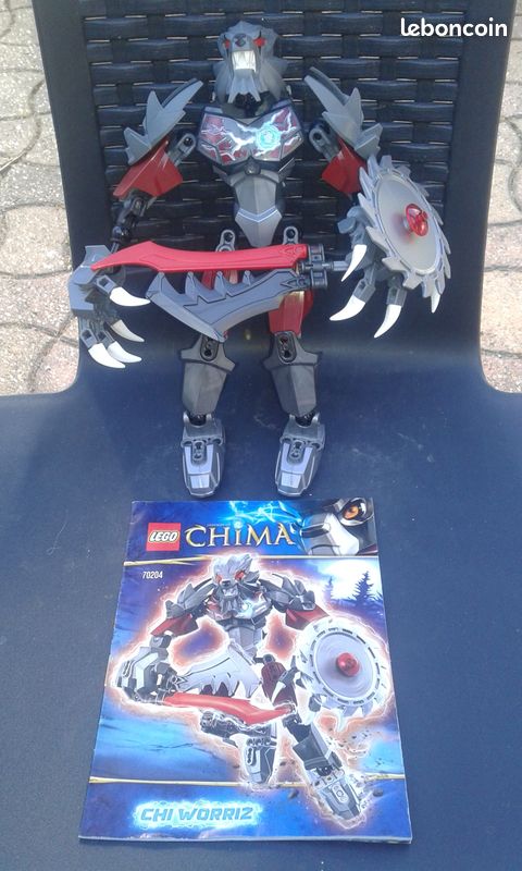 Lot (ou à l'unité) de 2 Lego Chima 70204 "CHI Worriz" (image 3)